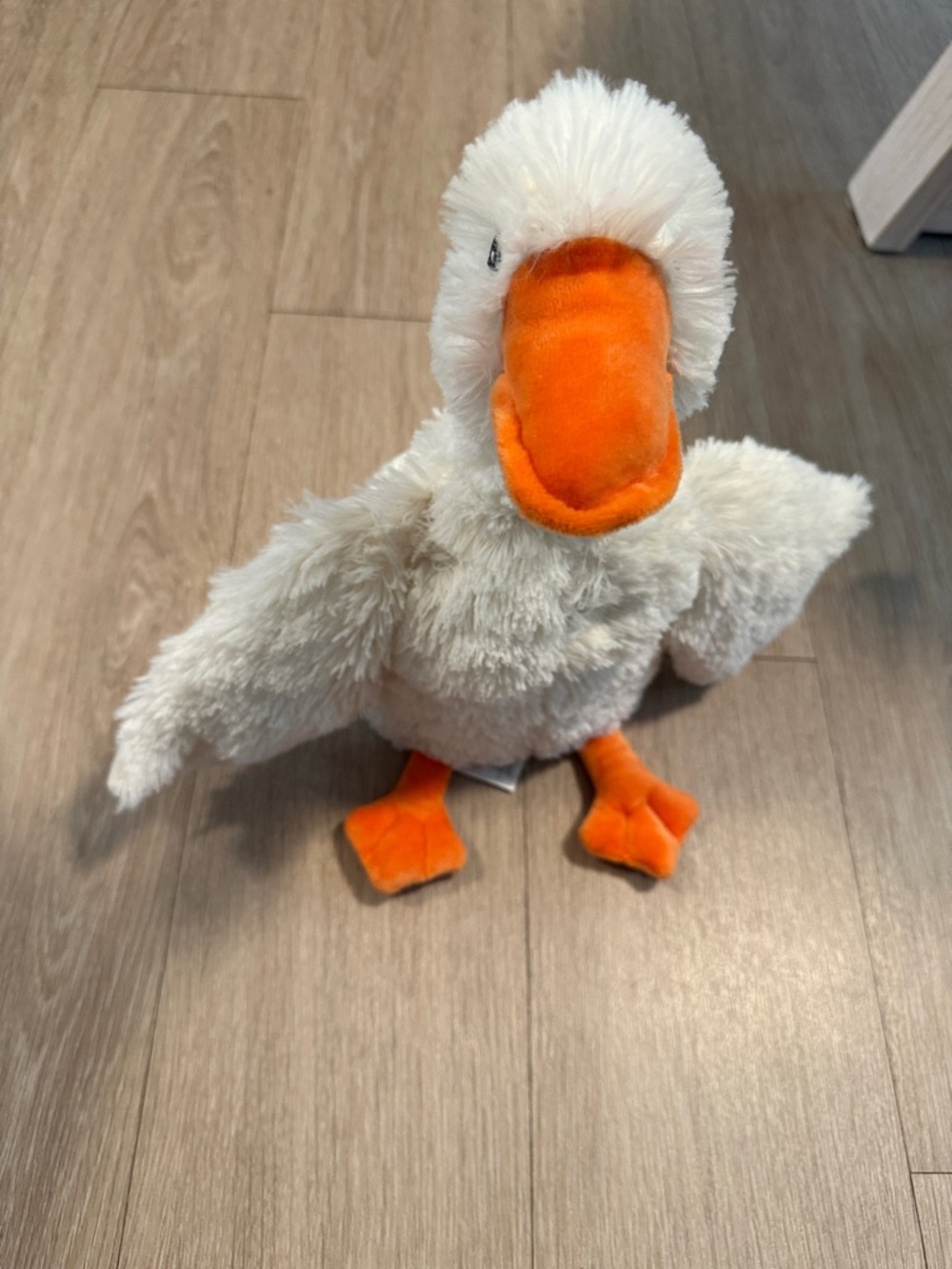 Warmies Plush Stu the Goose in White and Orange